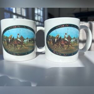 Ralph Lauren Polo White Ceramic Mug Set